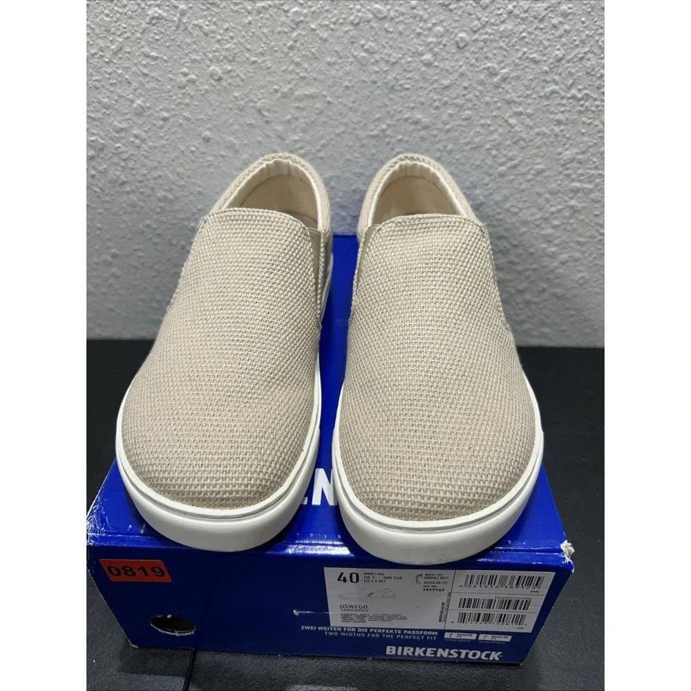 Birkenstock Oswego Textile Suede Sandcastle EU 40 US L9 M7 Womens Mens